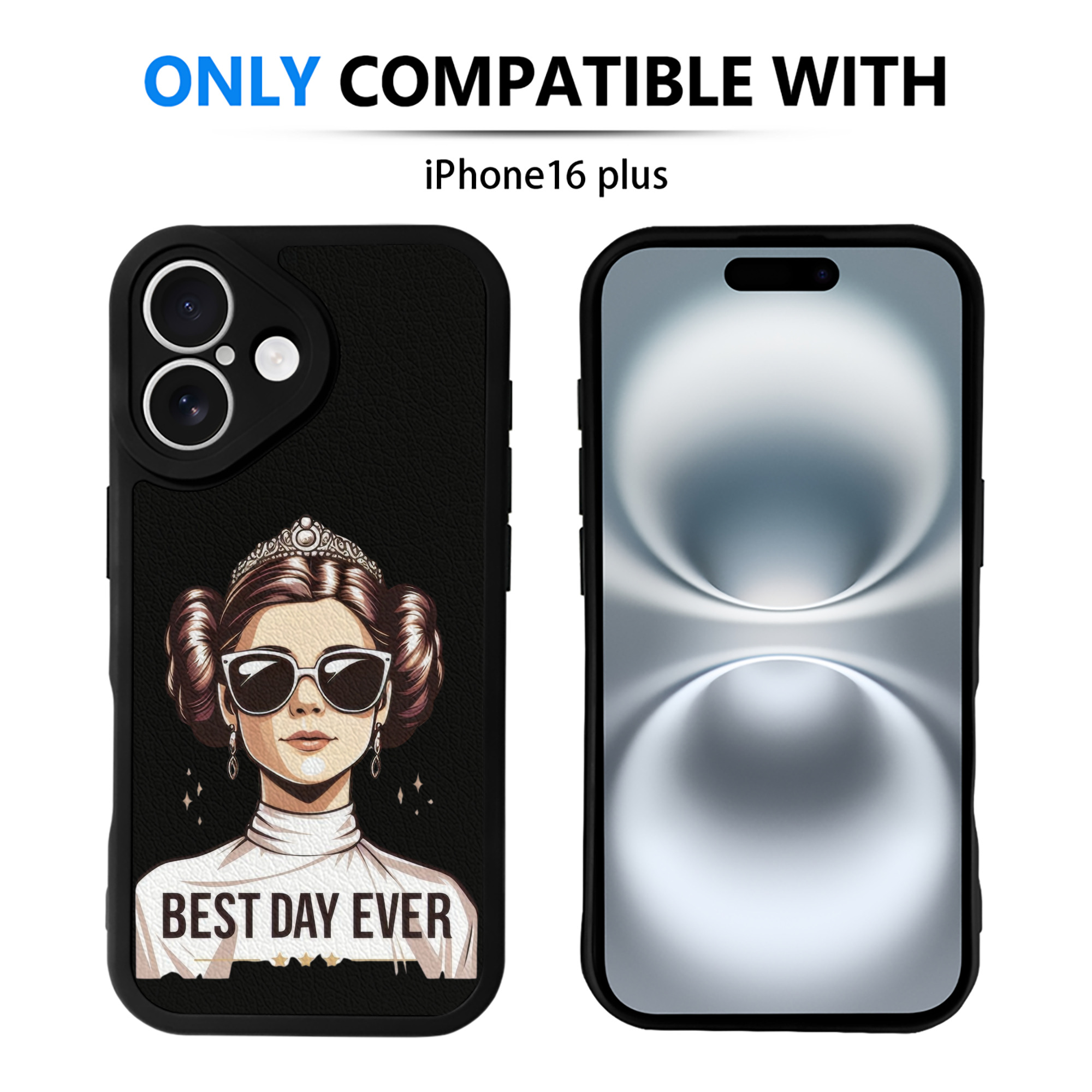 （画像用） スター・ウォーズ Star Wars 【iPhone 16シリーズ対応】シリコンスマホケース（レザー調） 材質：シリコン